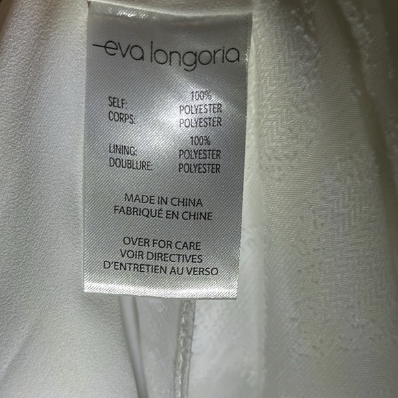 EUC Eva Longoria Off White Handkerchief Midi - Picture 14 of 16